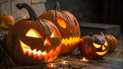 Fototapeta premium halloween jack o lantern