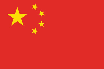 Flag Of China, China flag, National flag of China.