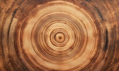 Fototapeta premium Natural Timbers: Capturing the intricate grain and concentric growth rings of a freshly-cut tree trunk, an ode to the passage of time and the silent stories of nature.