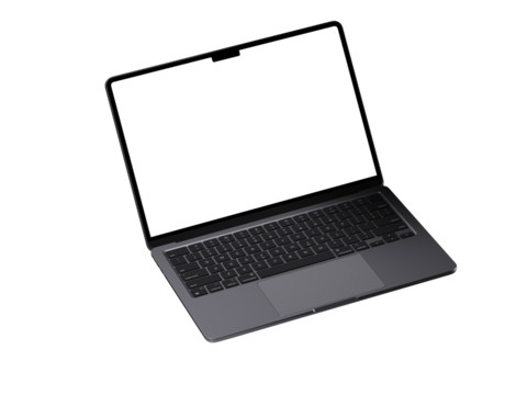 Laptop Mockup with Transparent Background PNG