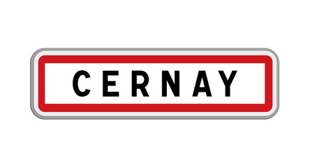Obraz premium Panneau de Cernay, Haut-Rhin, Grand Est