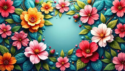 Intricate floral wallpaper with a symmetrical layout, pretty, decor, pattern