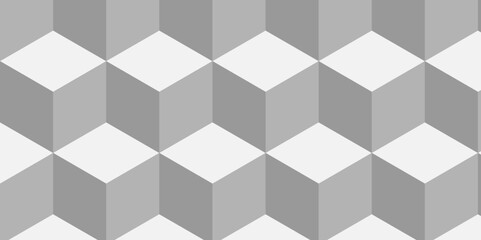 Abstract white and gray style minimal blank cubic. Geometric pattern illustration mosaic, square and triangle wallpaper.	
