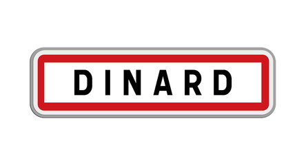 Panneau de Dinard, Ille-et-Vilaine, Bretagne