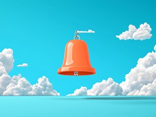 Floating Bell, Sky, Clouds