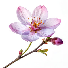 Fototapeta premium pink flower isolated on white