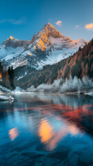 sunrise over the mountains