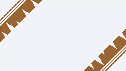zigzag Abstract Design in Brown and White