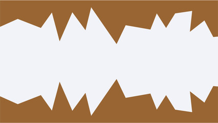 zigzag Abstract Design in Brown and White