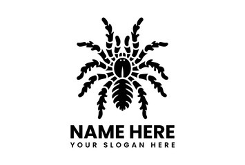 Stylized Spider Vector Logo Graphic. Modern Tribal Arachnid Design