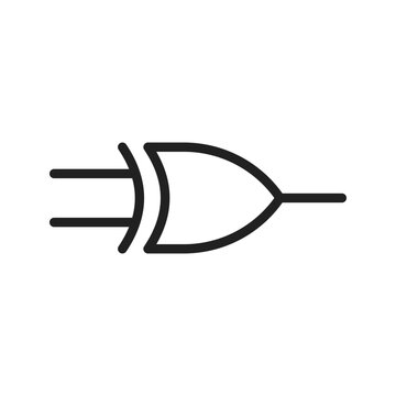 XOR Gate icon vector image. Suitable for mobile apps, web apps and print media.