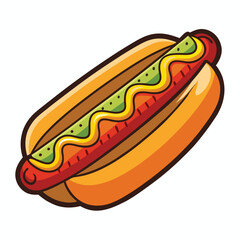 hot dog vector illustration