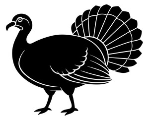 Turkey silhouette vector illustration