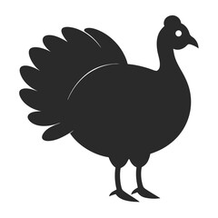 Turkey silhouette vector illustration