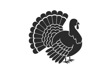Turkey silhouette vector illustration