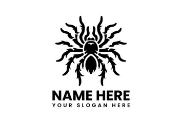 Obraz premium Detailed Spider Silhouette. Classic Tribal Arachnid Motif