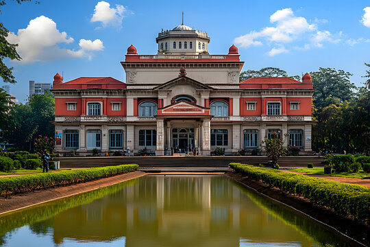 Sheshadri Memorial hall or the Karnataka State Central Library in Cubbon Park, Bangalore, India