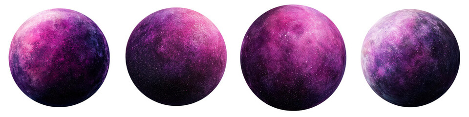 Fototapeta premium Captivating images of glowing colorful spheres floating in the expansive mysterious depths of the cosmos