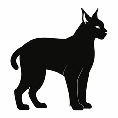 Lynx Cat icon silhouette vector illustration