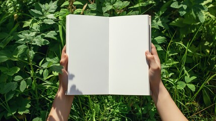 Blank Book in Lush Greenery: A Summer's Day Read