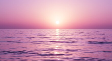 Fototapeta premium Amethyst Horizon AI Generated