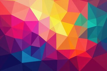 Geometric abstract shapes, vibrant color gradients, minimalist, image, stock