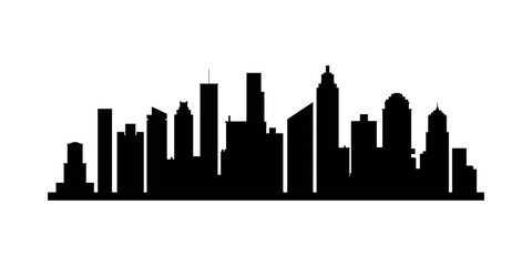 Urban city skyline silhouette modern skyscraper cityscape