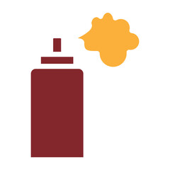 Graffiti Vector Glyph Two Colors Icon Design