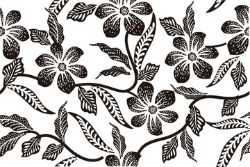 Flora Motif in Indonesian Batik is very unique and exclusive
