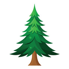 christmas tree vector illustration