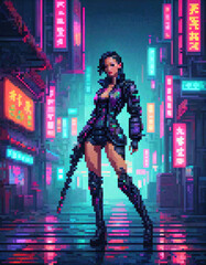 young woman in the city