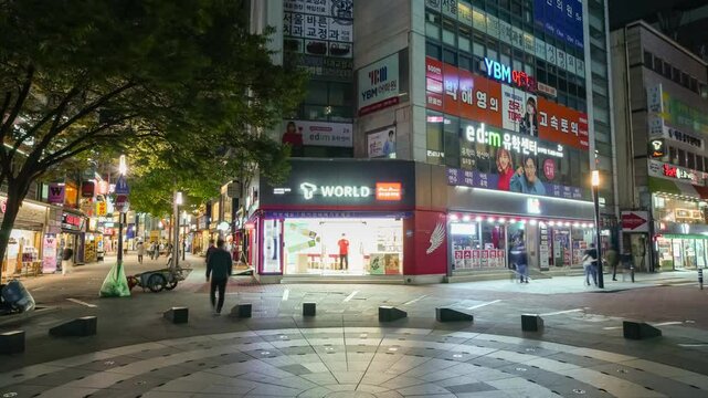 한국 대구 중구 동성로 타임랩스