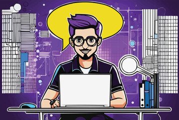 Virtual assistant giving service online internet remote job work from home