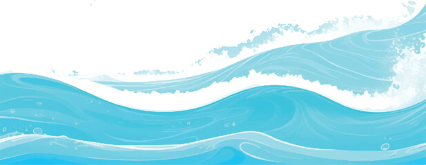 Soft Blue and Green Watercolor Ocean Wave Texture Background Featuring Abstract Waves Perfect for Creative Ocean-Inspired Graphic Design Projects and Elegant Visual Concepts.
