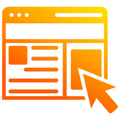 Fototapeta premium Banner Ads Icon