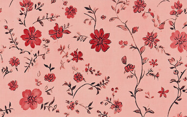 Vintage floral texture art background
