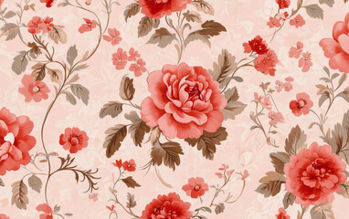 Vintage floral texture art background
