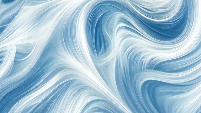 A clean vector illustration of small, swirling feathers creating a flowing pattern.
