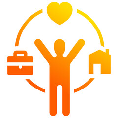 Work Life Balance Icon