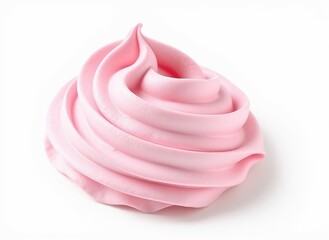 Sweet Pink Swirl of Creamy Frosting