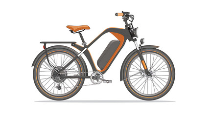 bicycle isolated on white