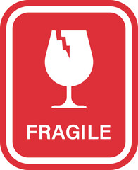 Fragile Symbol with Broken Glass Icon