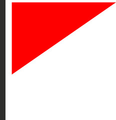 Red Flag Warning Symbol Icon
