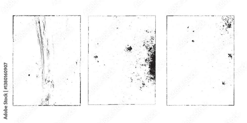 Leinwandbilder grunge urban backgrounds set.texture vector.dust overlay distress grain ,simply place illustration o
