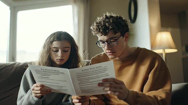 Parent Explains Voter Purge Letter to Teen in Cozy Living Room