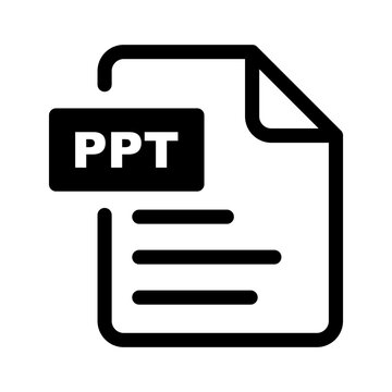 PPT file document icon.PPT file symbols.