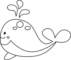  Whale illustration.