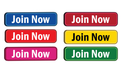 join now 3d buttons design