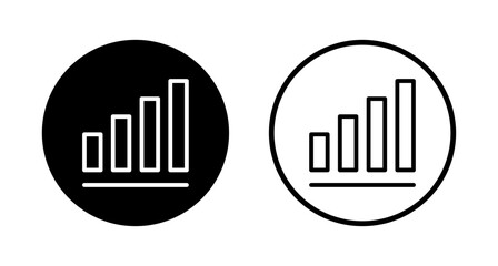 Growing graph icon logo design. Chart sign and symbol. diagram icon