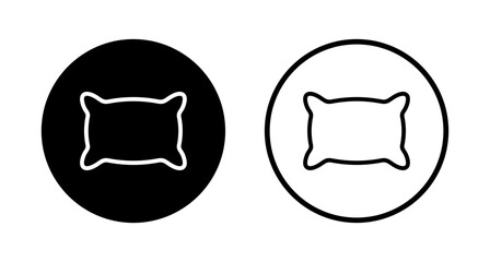 Pillow icon logo design. Pillow sign and symbol. Comfortable fluffy pillow